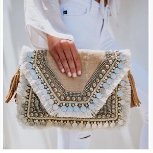 SHASHI clutch bag